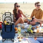 Daugiafunkcis vežimėlis su izoliuota šaldymo taše (Tamsiai mėlyna)