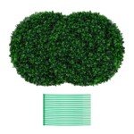 Dirbtinė buksmedžio rutulinė puošmena 52 cm (Žalia)