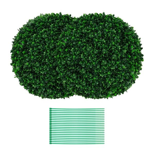 Dirbtinė buksmedžio rutulinė puošmena 52 cm (Žalia)