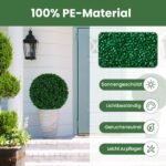 Dirbtinė buksmedžio rutulinė puošmena 52 cm (Žalia)