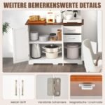 Virtuvinė spintelė su stalčiais ir durelėmis (Balta)