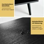 Kredencas su 2 stalčiais ir 4 atviromis lentynomis 80x40x106 cm (Rūkytos rudos)