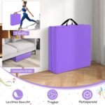 Sulankstomas treniruočių kilimėlis su rankenomis (Violetinė)