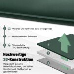 Savaime pripučiamas miegmaišio čiužinys 7.6 cm storio (Žalia)