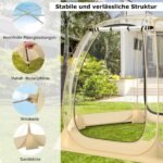 Pripučiamas kupolinis palapinės talpinantis 6–10 žmonių su panoraminiu vaizdu (Skaidri)