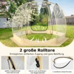 Pripučiamas kupolinis palapinės talpinantis 6–10 žmonių su panoraminiu vaizdu (Skaidri)