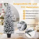 150 cm aukščio Kalėdų eglutė su 249 šakų galiukais ir 120 LED lempučių (Žalia ir balta)
