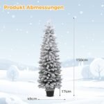 150 cm aukščio Kalėdų eglutė su 249 šakų galiukais ir 120 LED lempučių (Žalia ir balta)