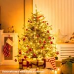 Kalėdinė eglutė su LED apšvietimu 136 cm (Žalia)