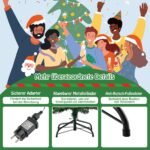 Kalėdinė eglutė su LED apšvietimu 136 cm (Žalia)