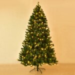 LED apšviesta dirbtinė Kalėdų eglutė (Žalia)