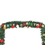 Kalėdinė girlianda-arka su stovu ir LED apšvietimu (Žalia)