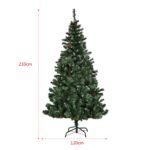 210 cm dirbtinė Kalėdų eglutė su metaliniu stovu (Žalia)