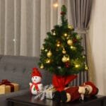 Dirbtinė eglutė 73 šakomis ir LED lemputėmis (Žalia)