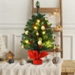 Dirbtinė eglutė 73 šakomis ir LED lemputėmis (Žalia)