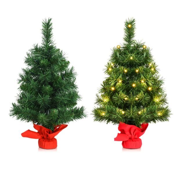 Stalinis kalėdinis medis su LED lemputėmis (Žalia)