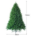 Kalėdinė eglutė su metaliniu stoveliu 150 cm (Žalia)