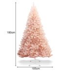 Kalėdinė eglutė 180 cm su metaliniu stovu (Rožinė)