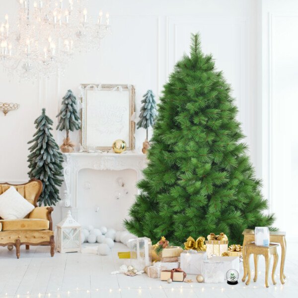 Dirbtinė Kalėdų eglutė su metaliniu stovu 180 cm (Žalia)