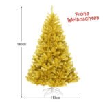 Eglutė 1036 šakų 180 cm aukščio (Auksinė)