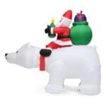 Pripučiamas kalėdinis veikėjas su LED apšvietimu (Įvairiaspalvė)