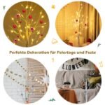 Dekoratyvinis LED medis 120 cm su 48 šiltos baltos šviesos diodais (Balta)