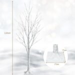 Dekoratyvinis LED medis 120 cm su 48 šiltos baltos šviesos diodais (Balta)