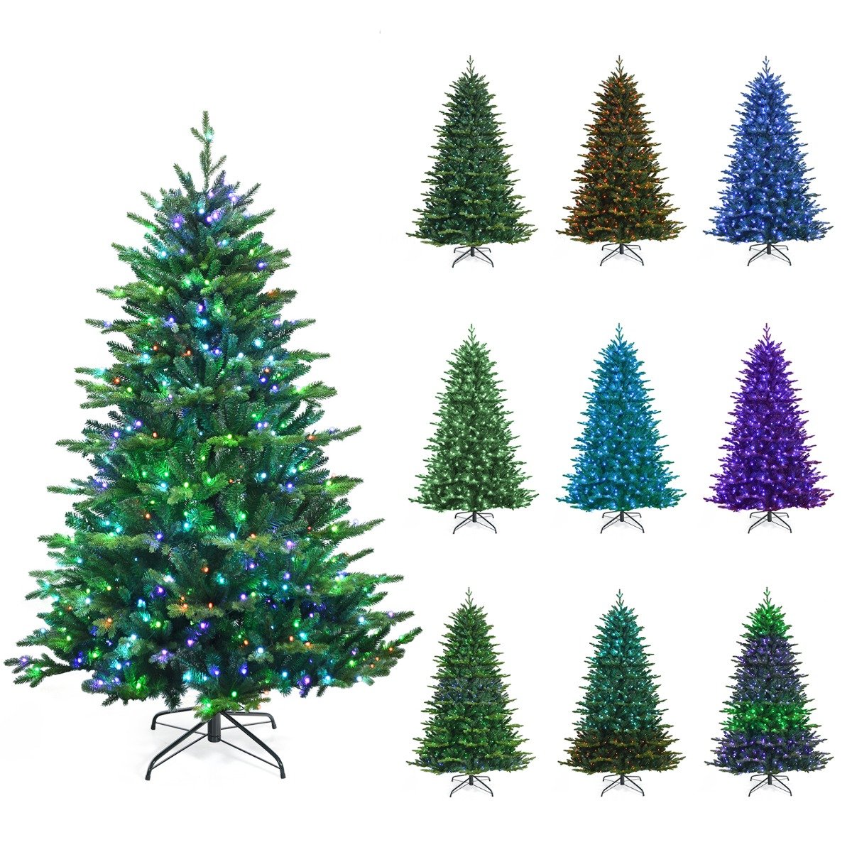 cm23483de_3_ 180 cm aukščio kalėdinis medis su 420 LED lempučių (Žalia)