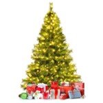 Apšviesta kalėdinė eglutė 180 cm su 350 LED žibintų (Žalia)