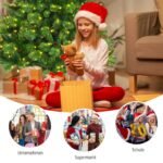 Apšviesta kalėdinė eglutė 180 cm su 350 LED žibintų (Žalia)