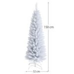 Eglutė su 240 šakų 150 cm aukščio (Balta)