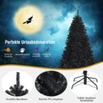 Kalėdinė eglutė su 1477 šakomis 180 cm (Juoda)