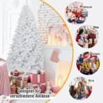 Kalėdinė eglutė su 1749 šakomis ir metaliniu stovu (Balta)