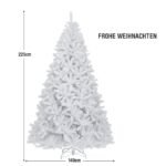 Kalėdinė eglutė su 1749 šakomis ir metaliniu stovu (Balta)