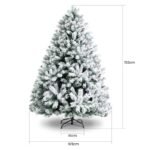 Dirbtinė kalėdinė eglė su sniego efektu 150 cm (Žalia)
