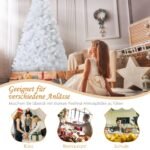 180 cm aukščio dirbtinė eglutė su metaliniu stovu (Balta)