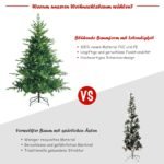 180 cm dirbtinis kalėdinis medis su 815 šakelių (Žalia)