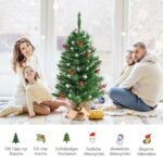 Kalėdinė eglutė su raudonomis uogomis (Žalia)