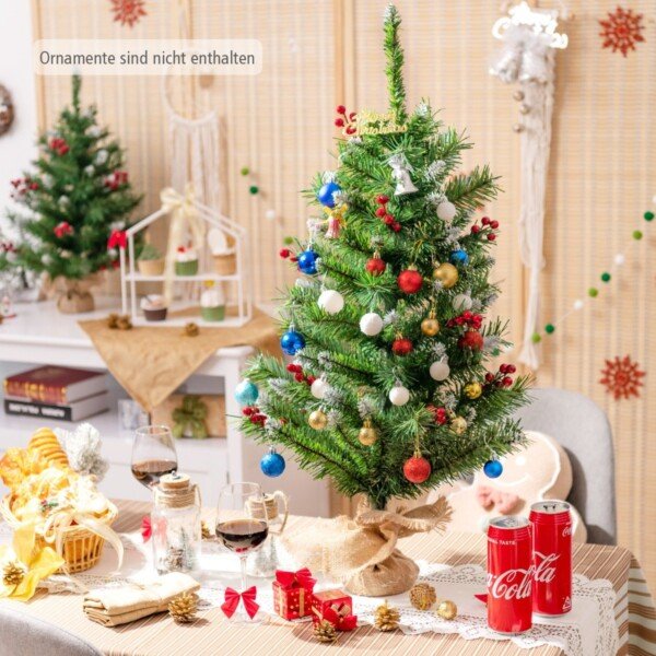 Kalėdinė eglutė su raudonomis uogomis (Žalia)