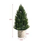 Stalo kalėdinė eglutė 47 cm su 170 šakelių ir 14 pušies kankorėžių (Žalia)