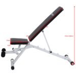 Reguliuojamas treniruočių suoliukas su kojų atrama (Juoda)