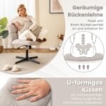 Ergonomiška biuro kėdė su aukštu reguliuojamu atlošu (Pilka)