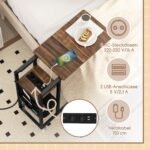 C formos staliukas su integruota įkrovimo stotele ir ištraukiama plokšte (Ruda)