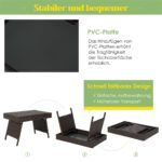 Sulankstomas lauko staliukas su PVC plokšte (Ruda)