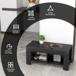 Pagalbinis staliukas 5 kojelės 90 x 39 x 42 cm MDF (Juoda)