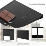 Pagalbinis staliukas 5 kojelės 90 x 39 x 42 cm MDF (Juoda)