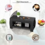 Pagalbinis staliukas 5 kojelės 90 x 39 x 42 cm MDF (Juoda)