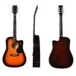 Akustinė gitaros su "cutaway" dizainu (Ruda)