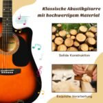 Akustinė gitaros su "cutaway" dizainu (Ruda)