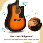 Akustinė gitaros su "cutaway" dizainu (Ruda)